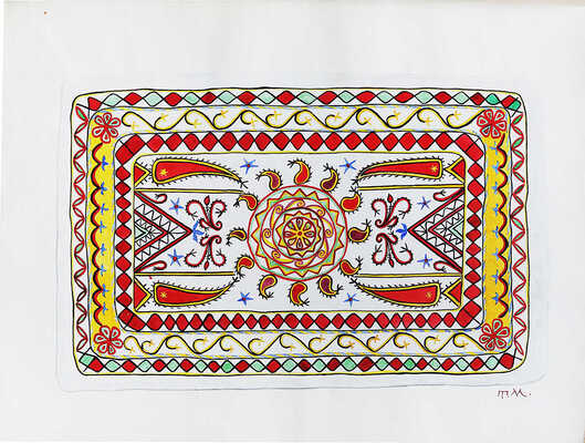 Маврина (Лебедева) Татьяна Алексеевна. Восточный ковер № 6